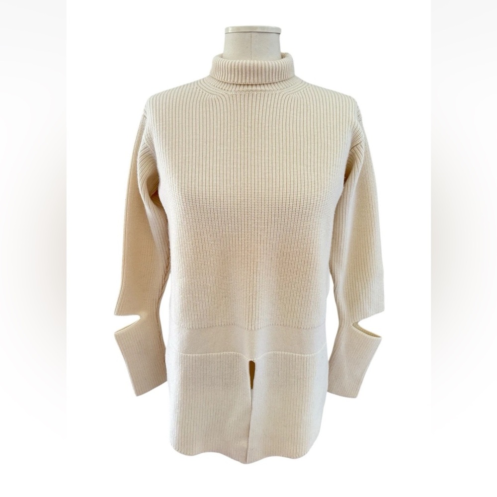 Stella McCartney Ivory Wool Nock Neck Sweater Sz 38 Italy